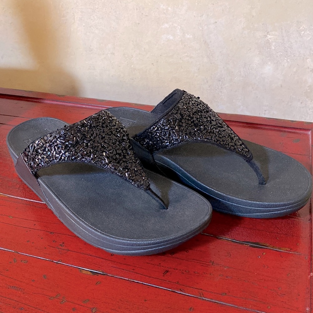 FitFlop Lulu Shimmer Foil Sandal